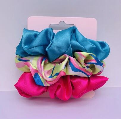 Multipurpose Silk Hair Scrunchies , Portable Elastic Scrunchie Hair Ties