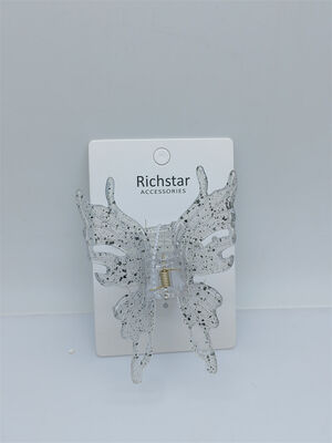 Women Large Acrylic Hair Accessories Butterfly Clips Portable Multiscene