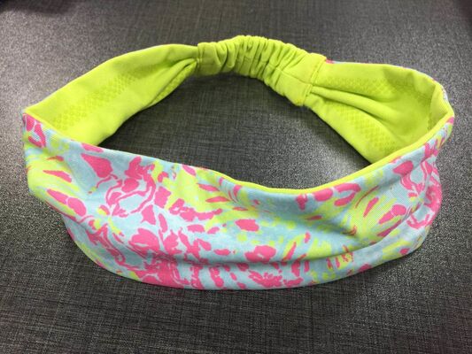 Portable Fabric Gym Headband Female , Multiscene Sweatbands For Women