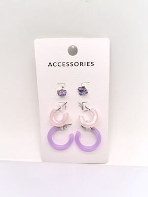 Various Design Options Silver Acrylic Jewelry Sets for Kids in Various Styles