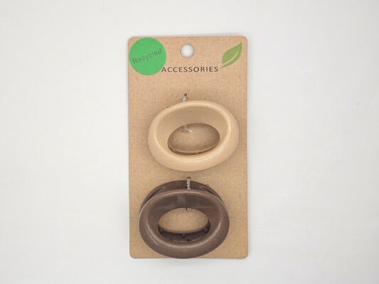 Various Shapes Recycled Plastic Hair Claw Clips Eco Friendly Biodegradable Different Color