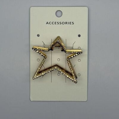 Large Durable Star Golden Hair Claw Clips Lightweight and Stylish Hair Accessories