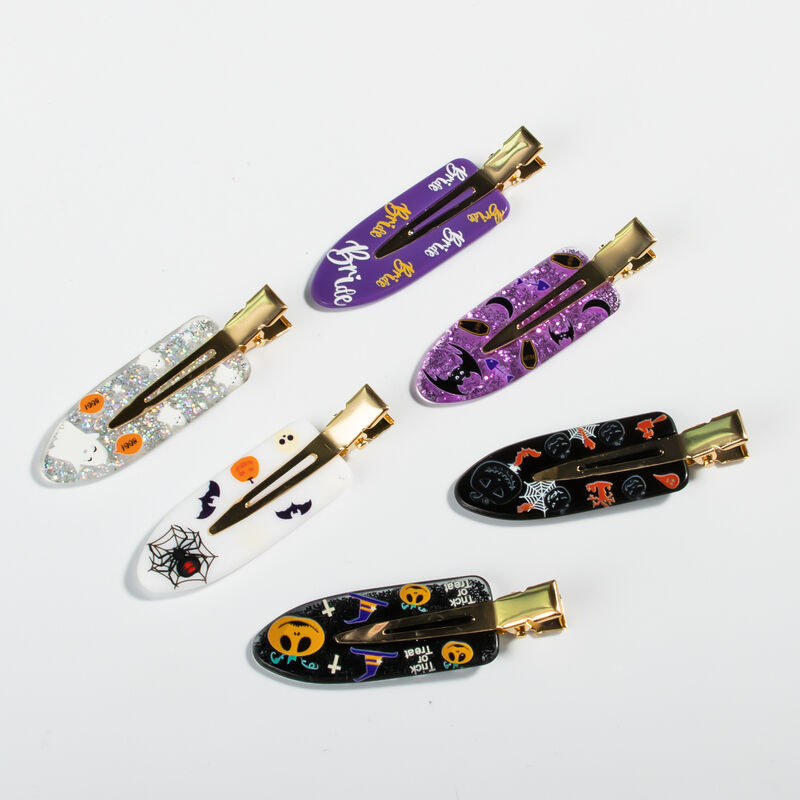 Multicolor Halloween Hair Barrettes , Durable Halloween Hair Clips For Adults