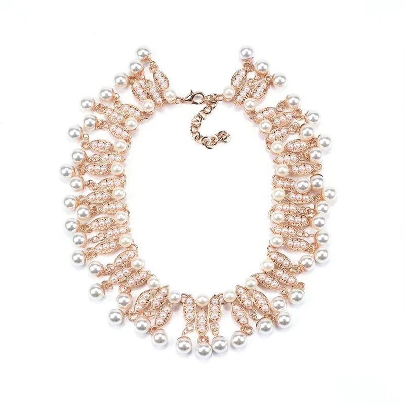 Party Fashionable Necklace With Pearl For Girls Various Length And Style