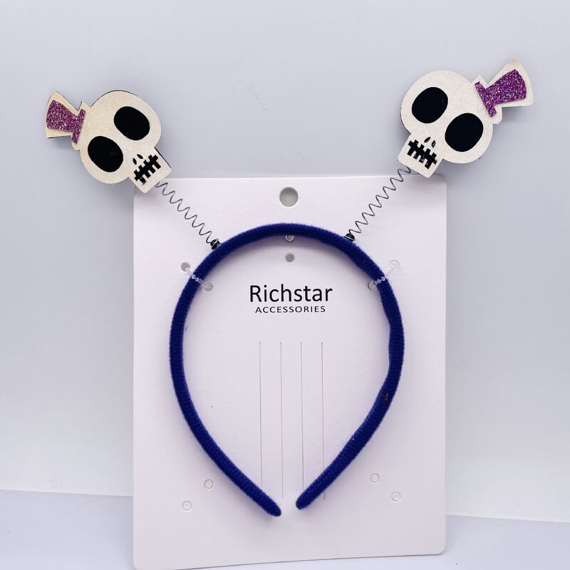 Halloween Skeleton Hairband With Customized Colors , Skeleton Headband For Adults