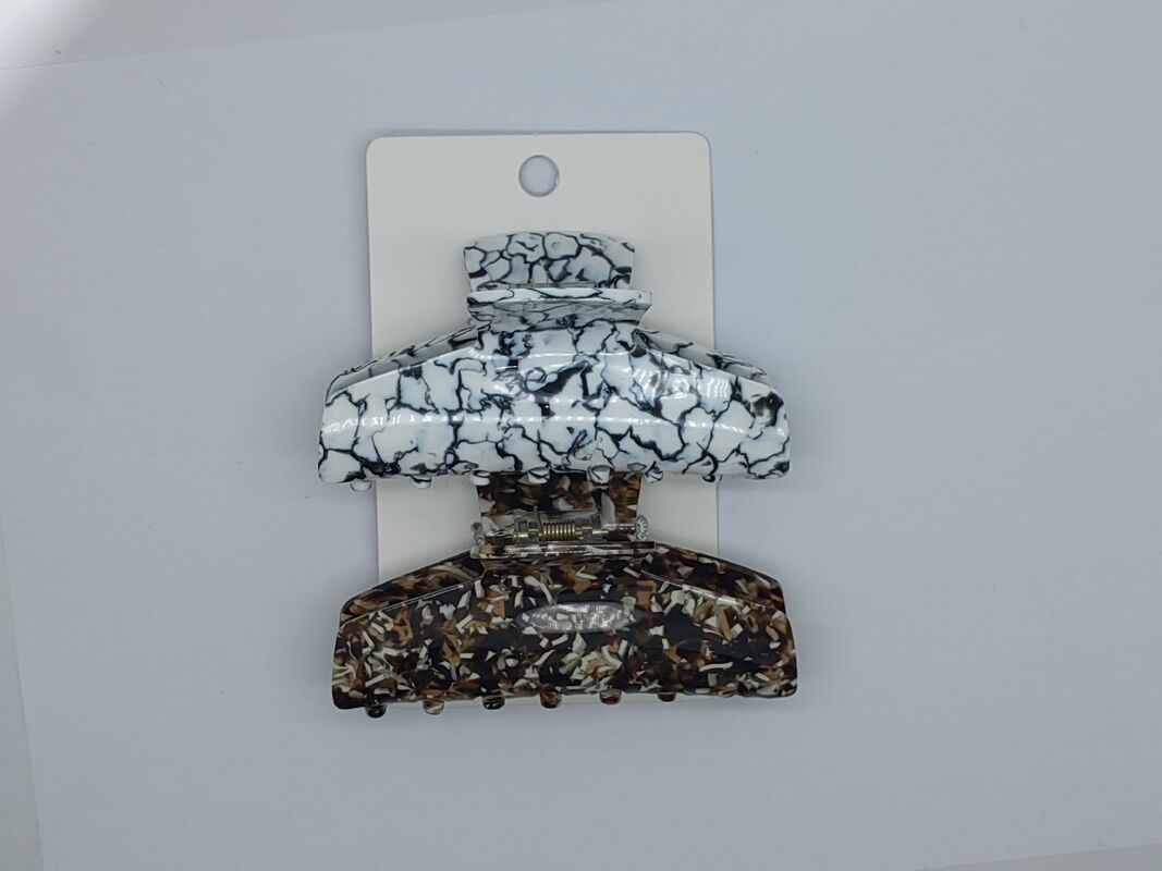 Various Colors Basic Design Acrylic Hair Claw Clip Perfect for Any Occasion