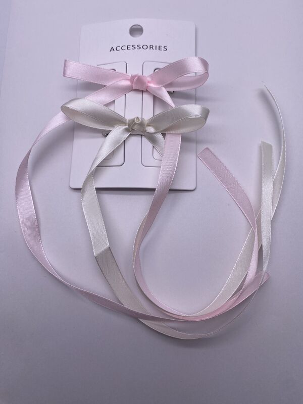 2-Packs of Bow Knot Hair Clips for Kids Autumn Season Essential