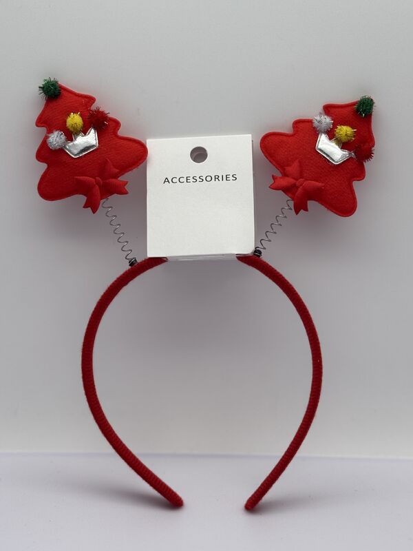 Festival Hairband with Christmas Tree Decorations