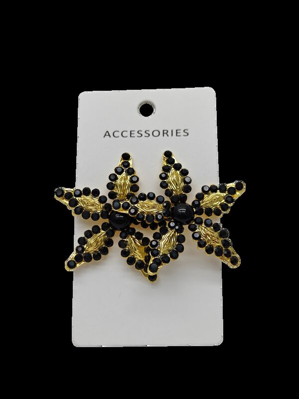 Luxury Boho Earrings for Women Dainty Bohemian Handmade Flower Studs Earring with Cubic Zirconia